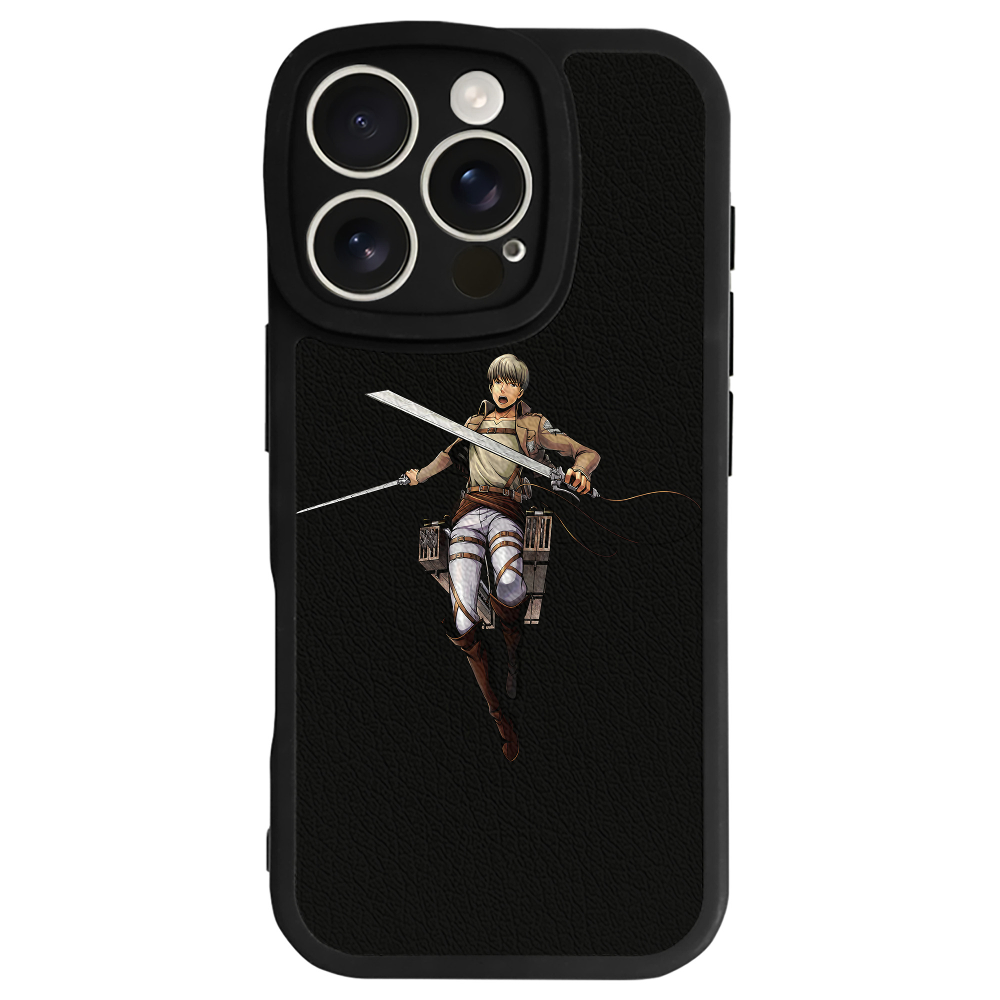 （画像用） 進撃の巨人 Attack on Titan 【iPhone 16シリーズ対応】シリコンスマホケース（レザー調） 材質：シリコン